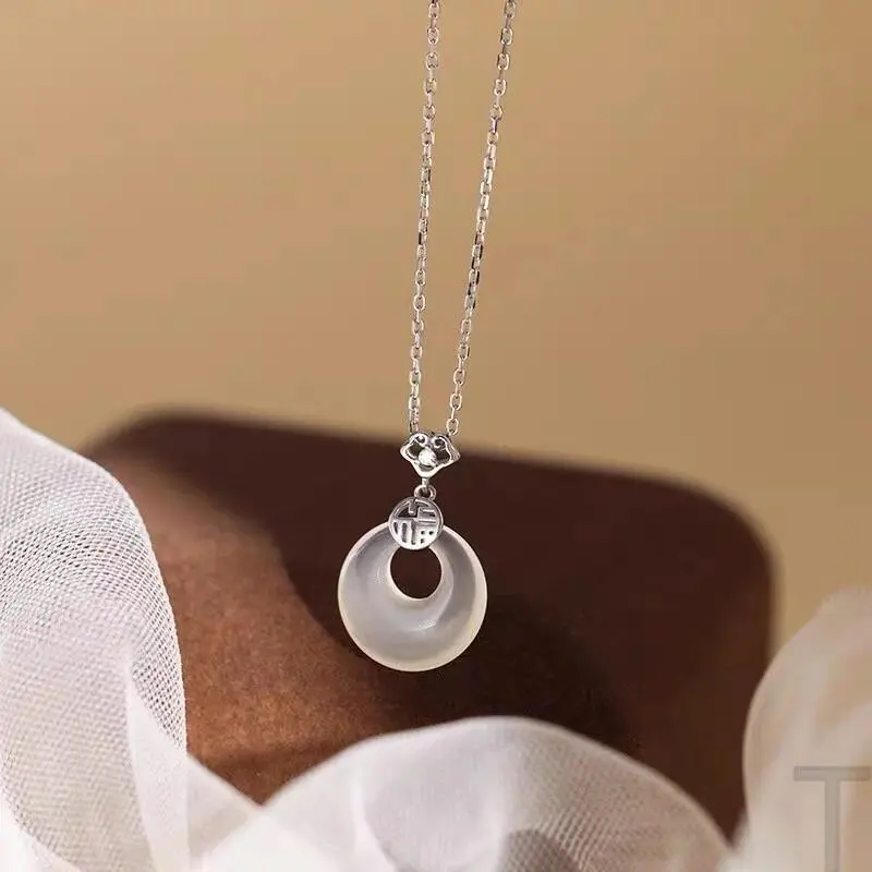 LIU GUI FU JEWELRY Chalcedony Necklaces Women's-5