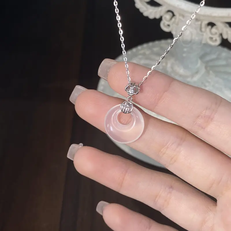 LIU GUI FU JEWELRY Chalcedony Necklaces Women's-4