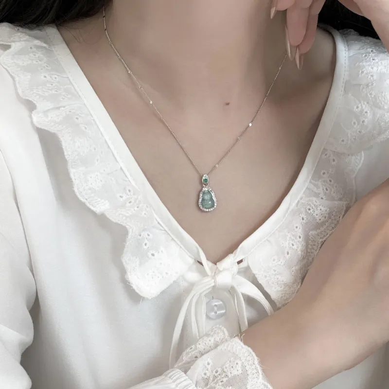 LIU GUI FU JEWELRY Glutinous Jade Jadeite Necklaces Women's-1