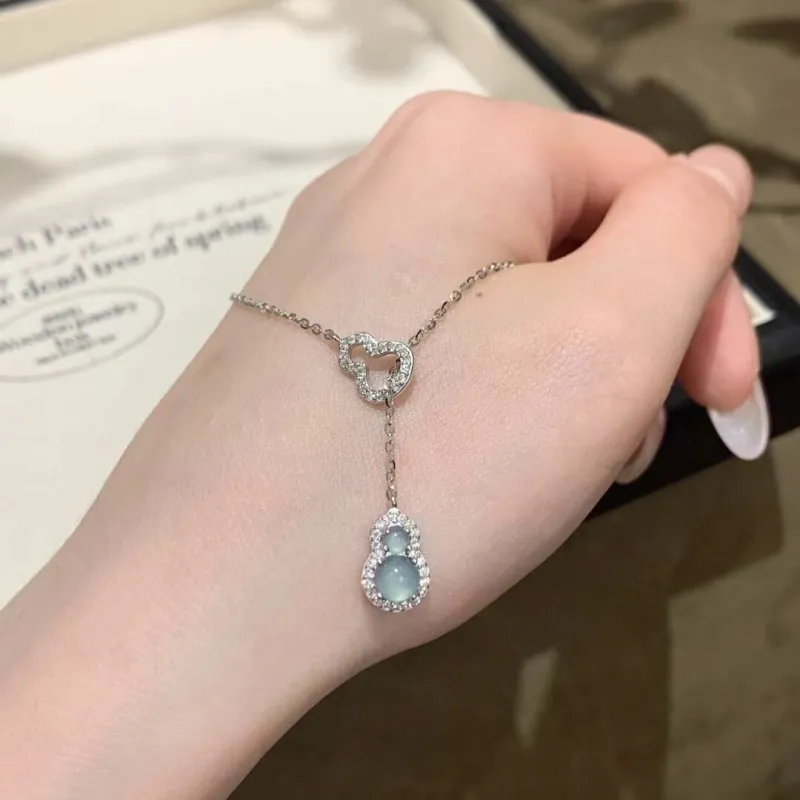 LIU GUI FU JEWELRY Glutinous Jade Jadeite Necklaces Women's-6