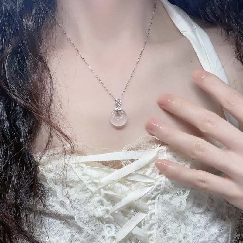LIU GUI FU JEWELRY Chalcedony Necklaces Women's-1