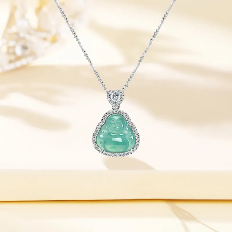 LIU GUI FU JEWELRY Glutinous Jade Jadeite Necklaces Women's-3