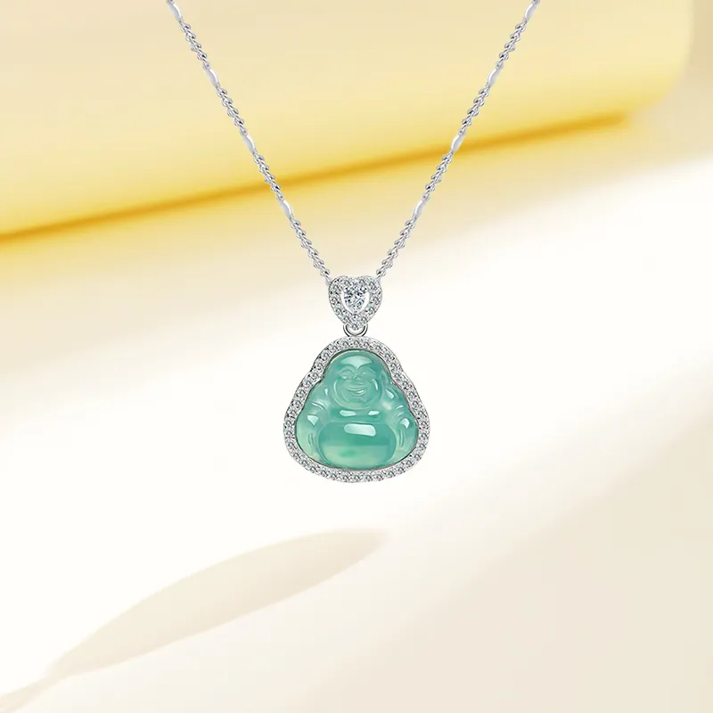 LIU GUI FU JEWELRY Glutinous Jade Jadeite Necklaces Women's-4