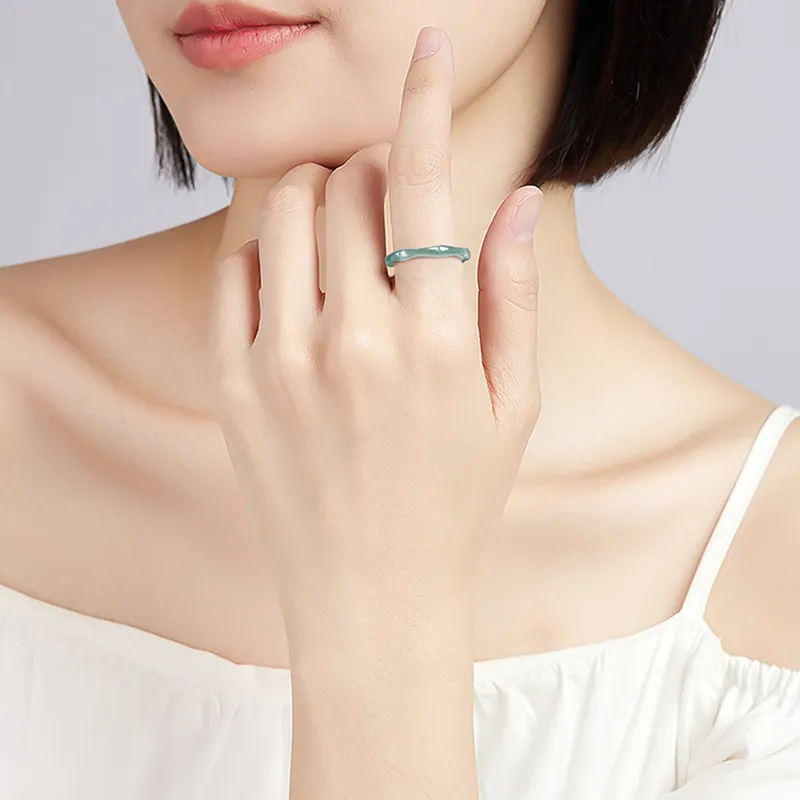 LIU GUI FU JEWELRY Glutinous Jade Jadeite Rings Unisex-1