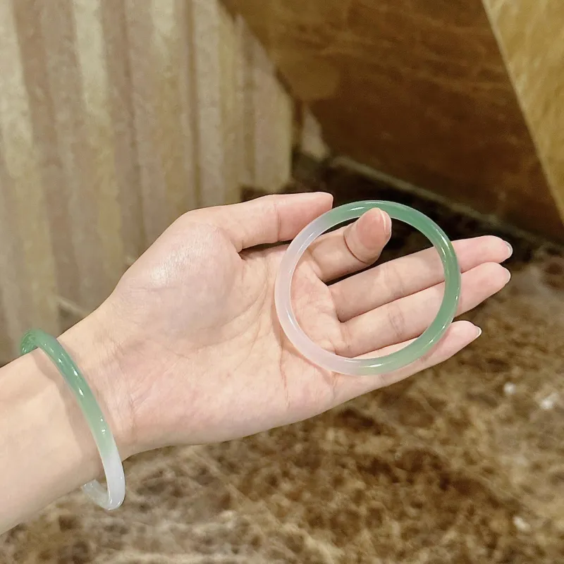 LIU GUI FU JEWELRY Chalcedony Bangles Women's-6