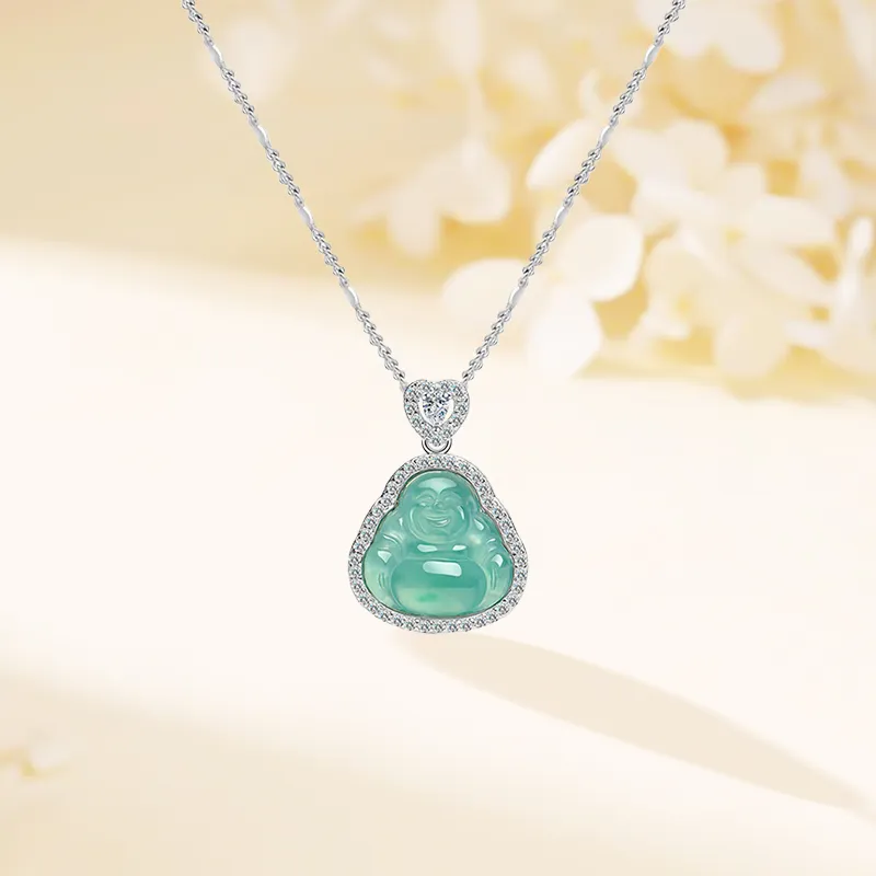 LIU GUI FU JEWELRY Glutinous Jade Jadeite Necklaces Women's-2