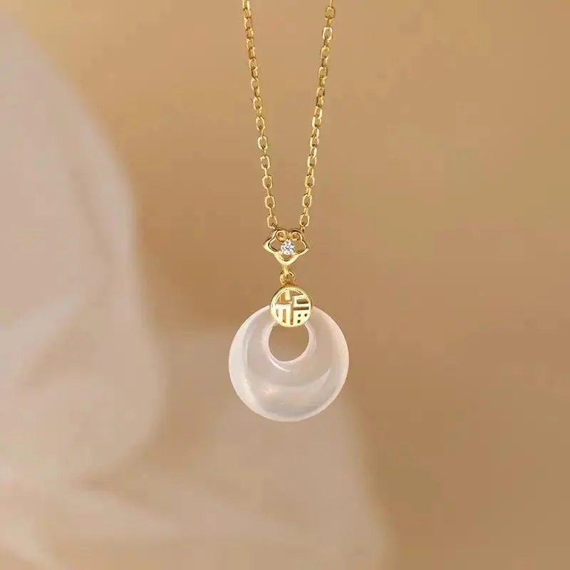 LIU GUI FU JEWELRY Chalcedony Necklaces Women's-8
