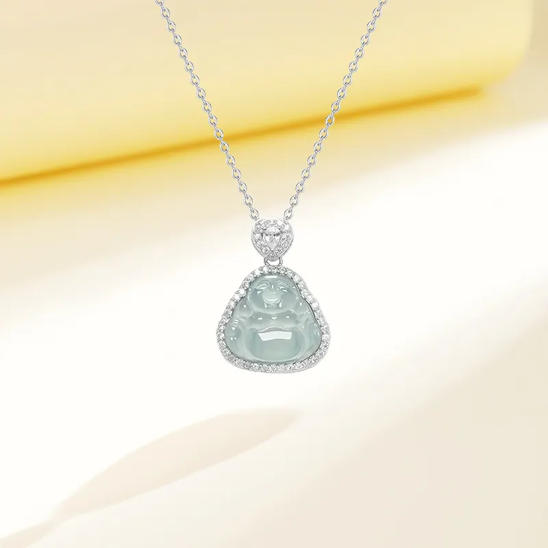 LIU GUI FU JEWELRY Glutinous Jade Jadeite Necklaces Women's-4