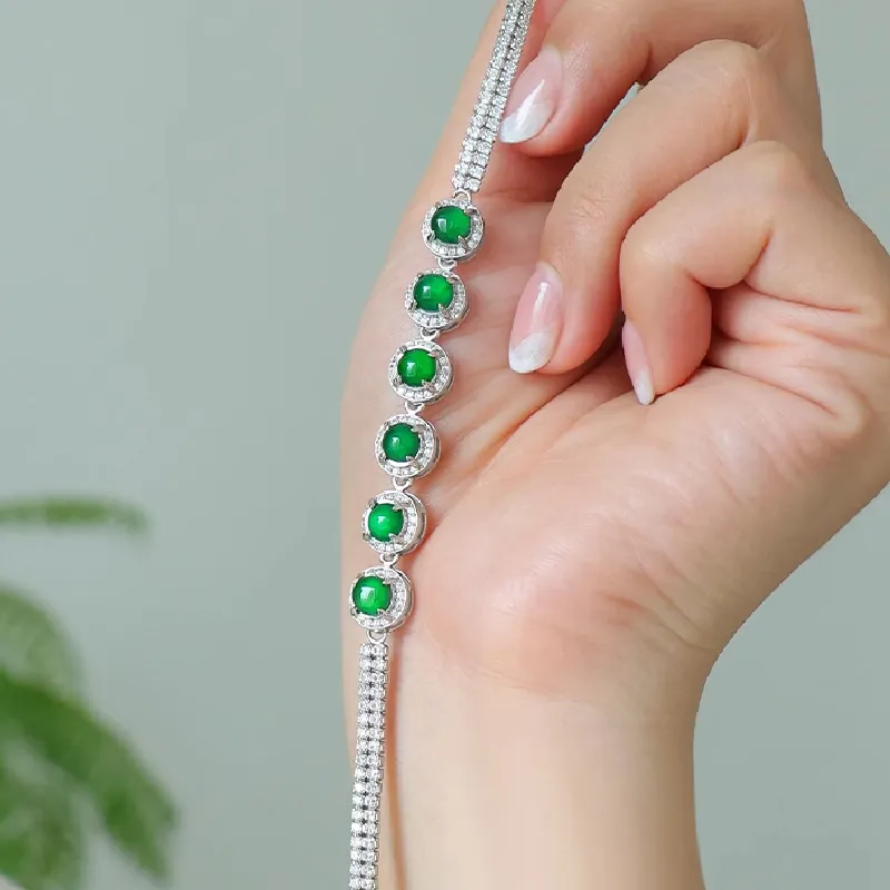 Miyu Gangnam Ice Type Jadeite Bracelets Women's-4