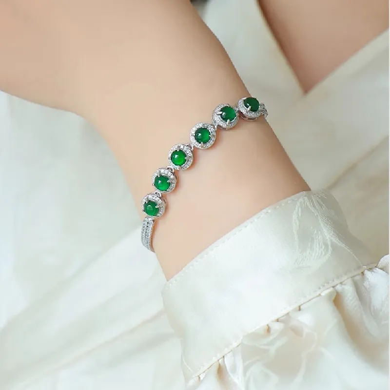 Miyu Gangnam Ice Type Jadeite Bracelets Women's-3