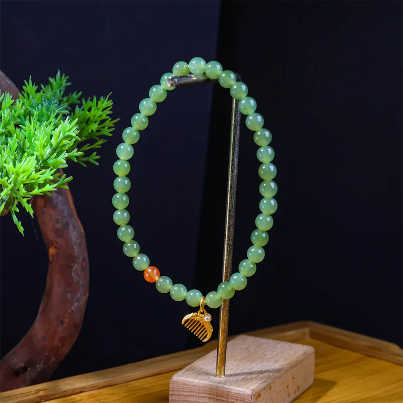 Miyu Gangnam Hetian Jade Bracelets Jasper Unisex-2