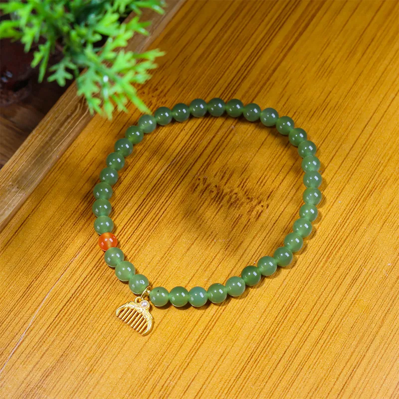 Miyu Gangnam Hetian Jade Bracelets Jasper Unisex-1