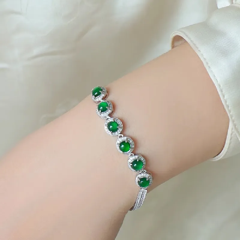 Miyu Gangnam Ice Type Jadeite Bracelets Women's-2
