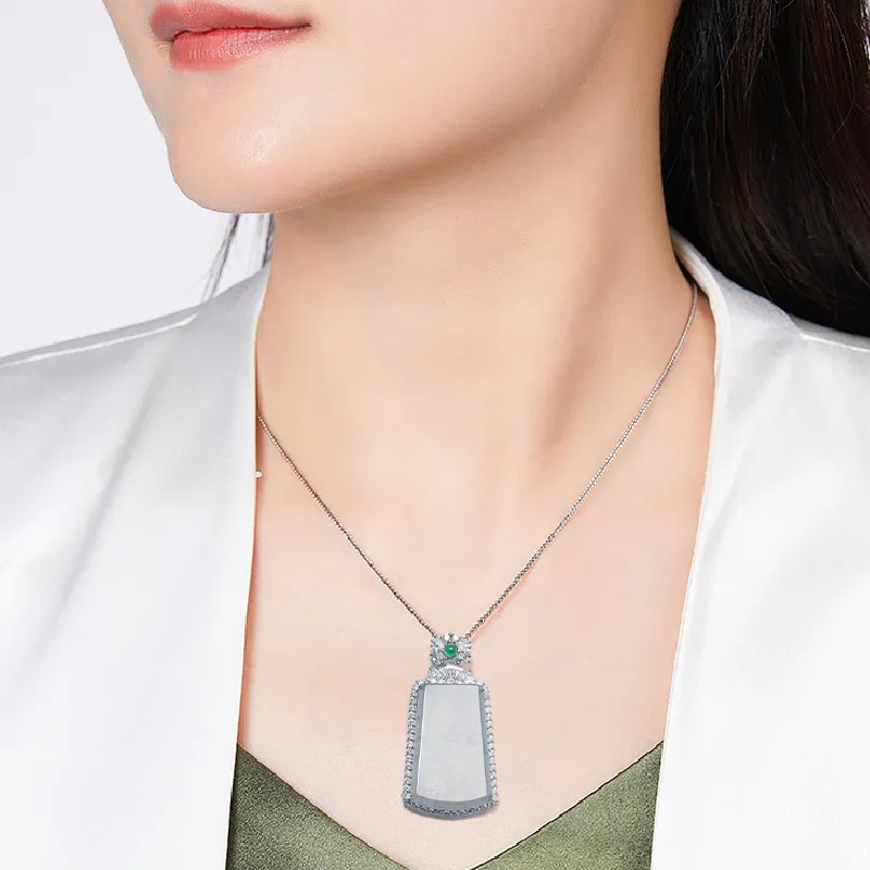 Miyu Gangnam Ice Type Jadeite Pendants Unisex-2
