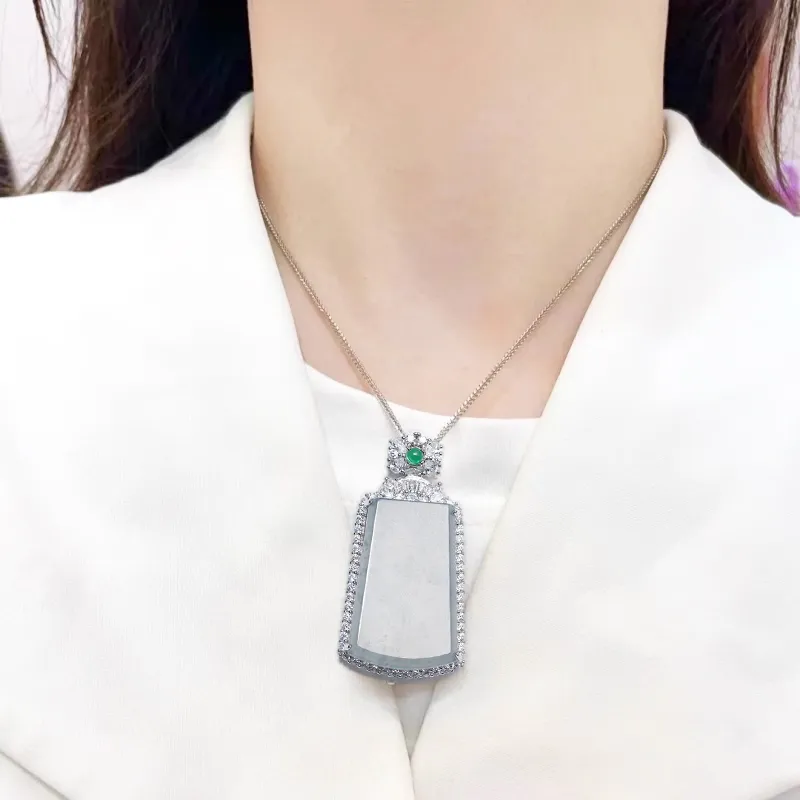 Miyu Gangnam Ice Type Jadeite Pendants Unisex-3