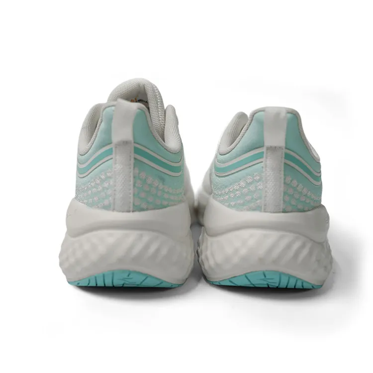 361° Anti Slip Wear Resistant Low Top Casual Running Shoes Women's White Blue-3