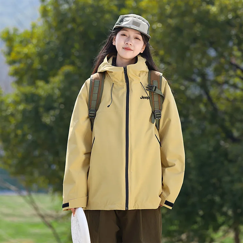 Jeep Black Knight Series Hiking Waterproof, Windproof, Abrasion Resistant, Thermal Windbreaker Jacket Unisex-19