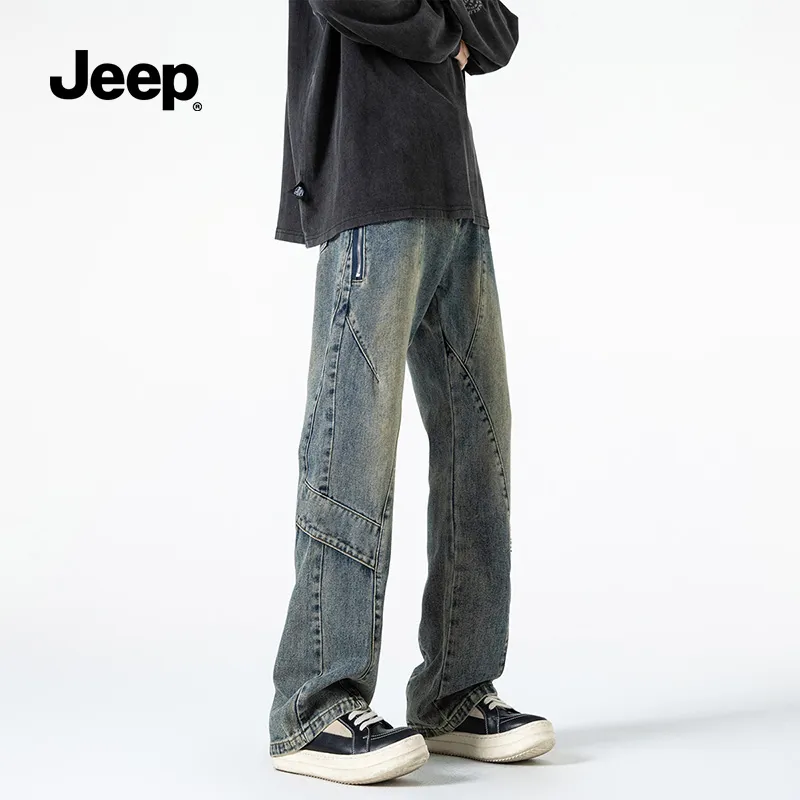 Jeep Jeans Men's Black Gray Color-13