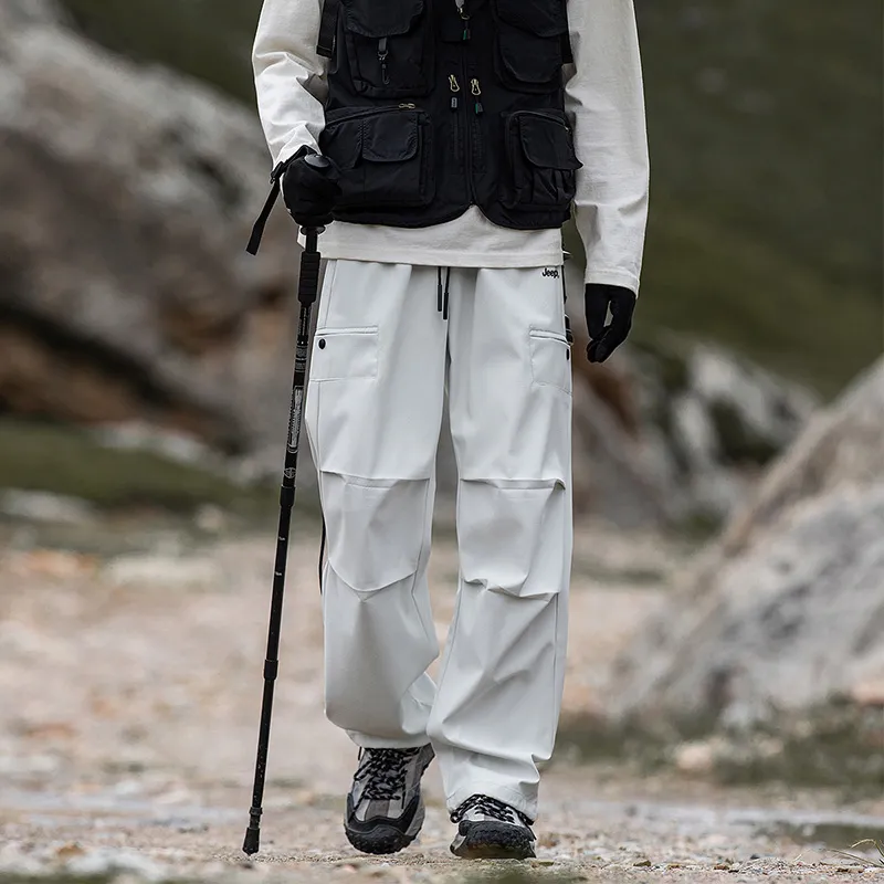 Jeep Urban Techwear Three Proofings Climbing Pants Loose Fit Cargo Pants Unisex-34