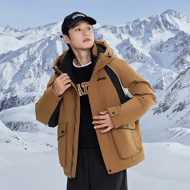 Jeep Down Jacket Unisex Caramel-3
