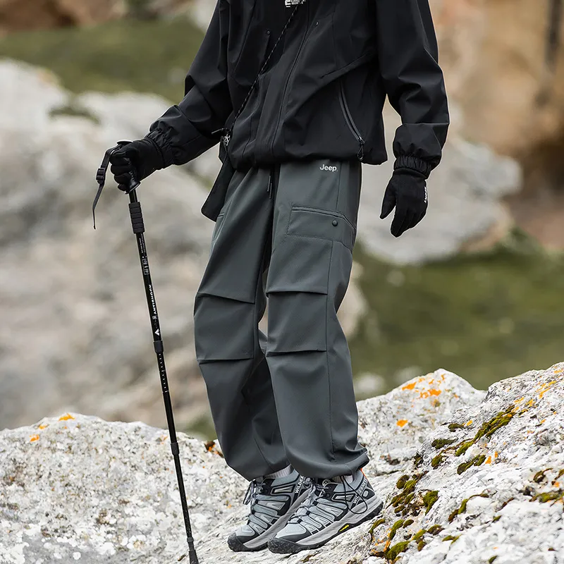 Jeep Urban Techwear Three Proofings Climbing Pants Loose Fit Cargo Pants Unisex-25