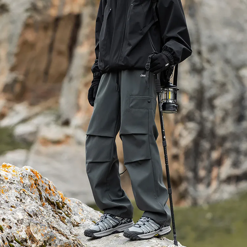 Jeep Urban Techwear Three Proofings Climbing Pants Loose Fit Cargo Pants Unisex-28
