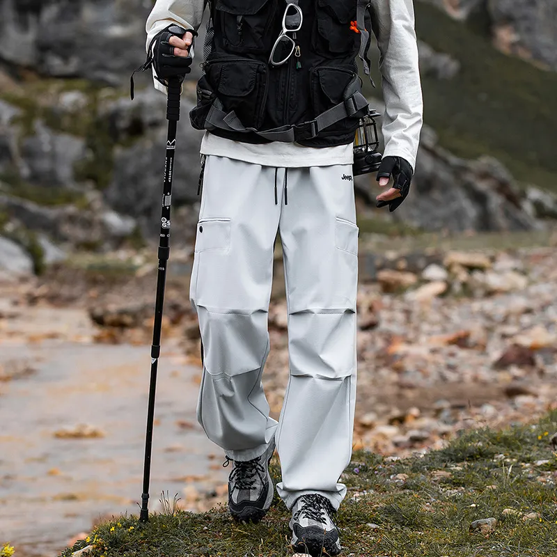 Jeep Urban Techwear Three Proofings Climbing Pants Loose Fit Cargo Pants Unisex-45