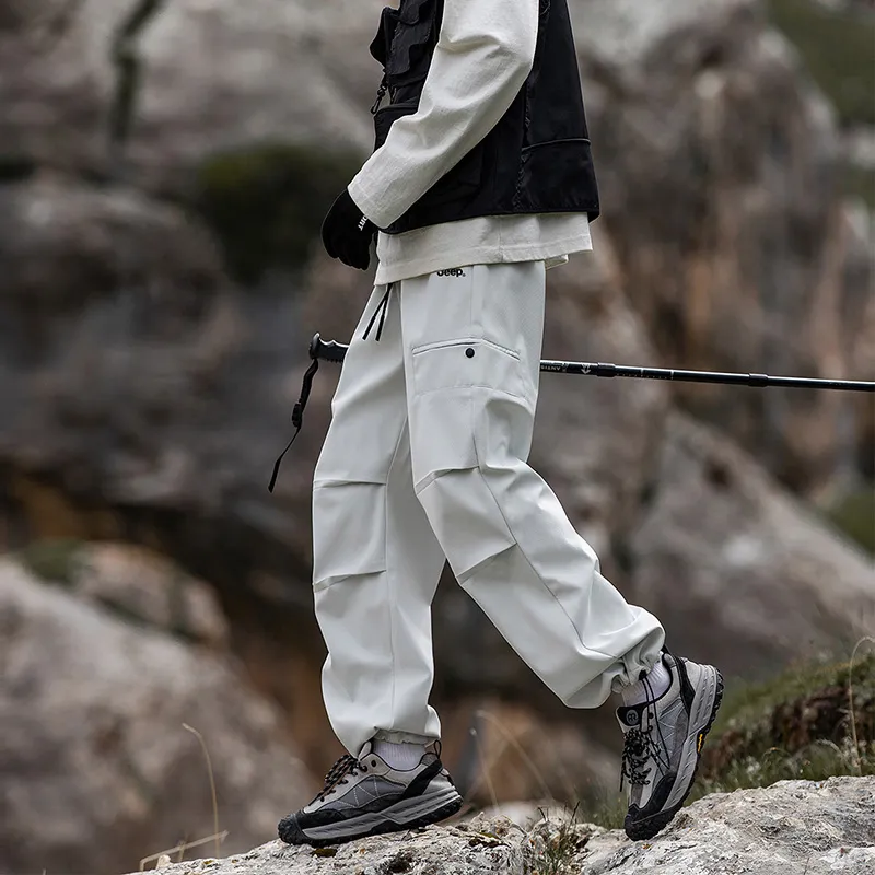 Jeep Urban Techwear Three Proofings Climbing Pants Loose Fit Cargo Pants Unisex-35
