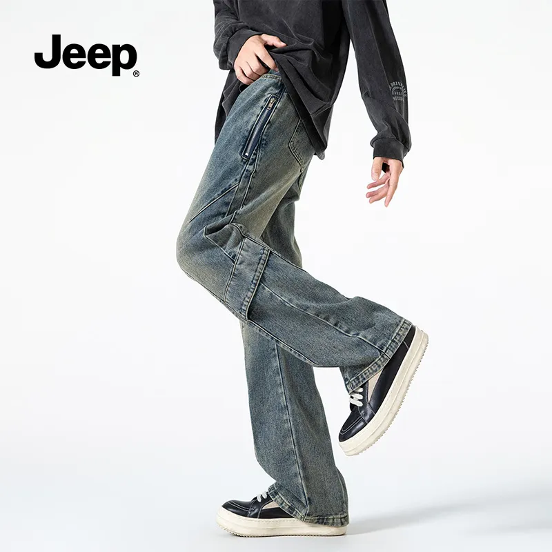Jeep Jeans Men's Black Gray Color-12