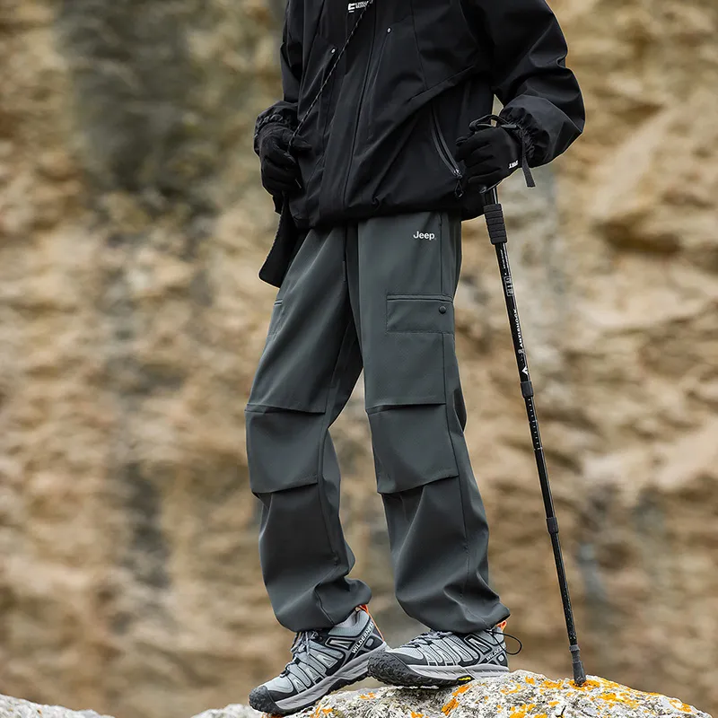 Jeep Urban Techwear Three Proofings Climbing Pants Loose Fit Cargo Pants Unisex-29
