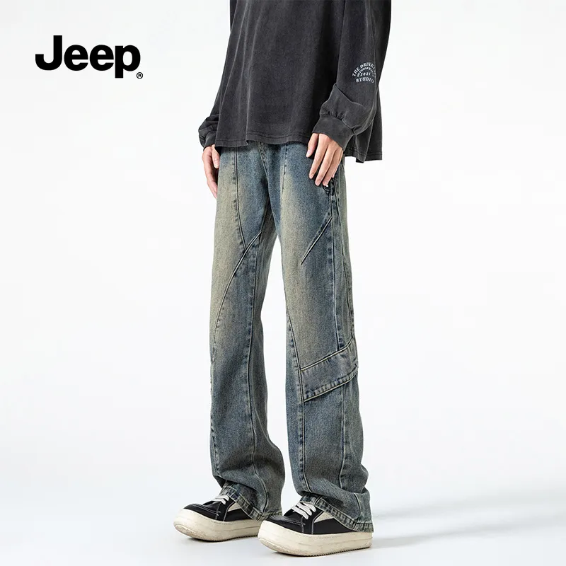 Jeep Jeans Men's Black Gray Color-10