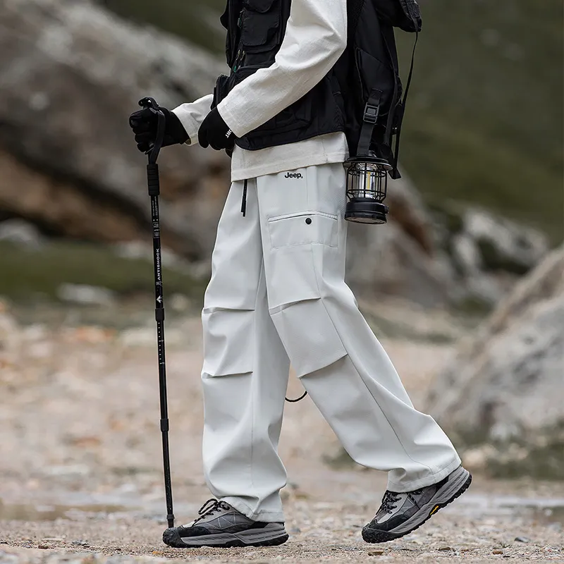 Jeep Urban Techwear Three Proofings Climbing Pants Loose Fit Cargo Pants Unisex-37