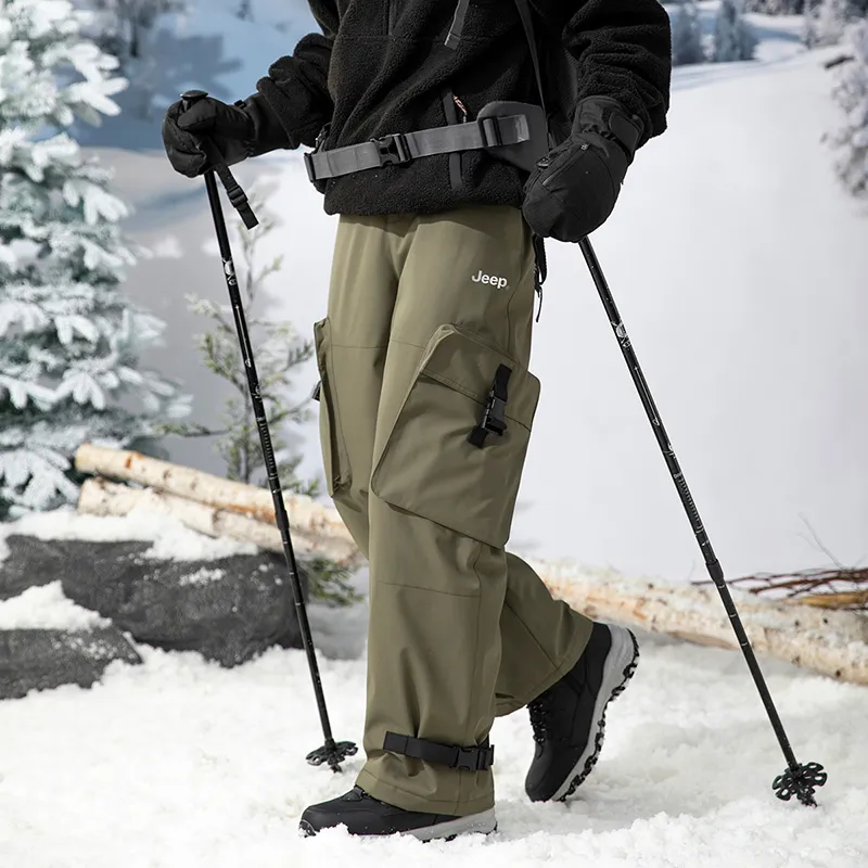 Jeep Down Insulated Pants Unisex Forest Green-4