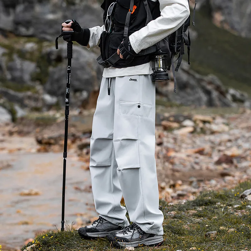 Jeep Urban Techwear Three Proofings Climbing Pants Loose Fit Cargo Pants Unisex-43