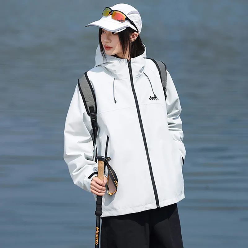 Jeep Black Knight Series Hiking Waterproof, Windproof, Abrasion Resistant, Thermal Windbreaker Jacket Unisex-40