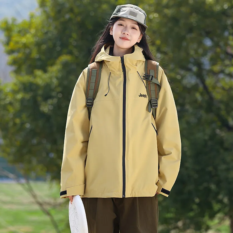 Jeep Black Knight Series Hiking Waterproof, Windproof, Abrasion Resistant, Thermal Windbreaker Jacket Unisex-45