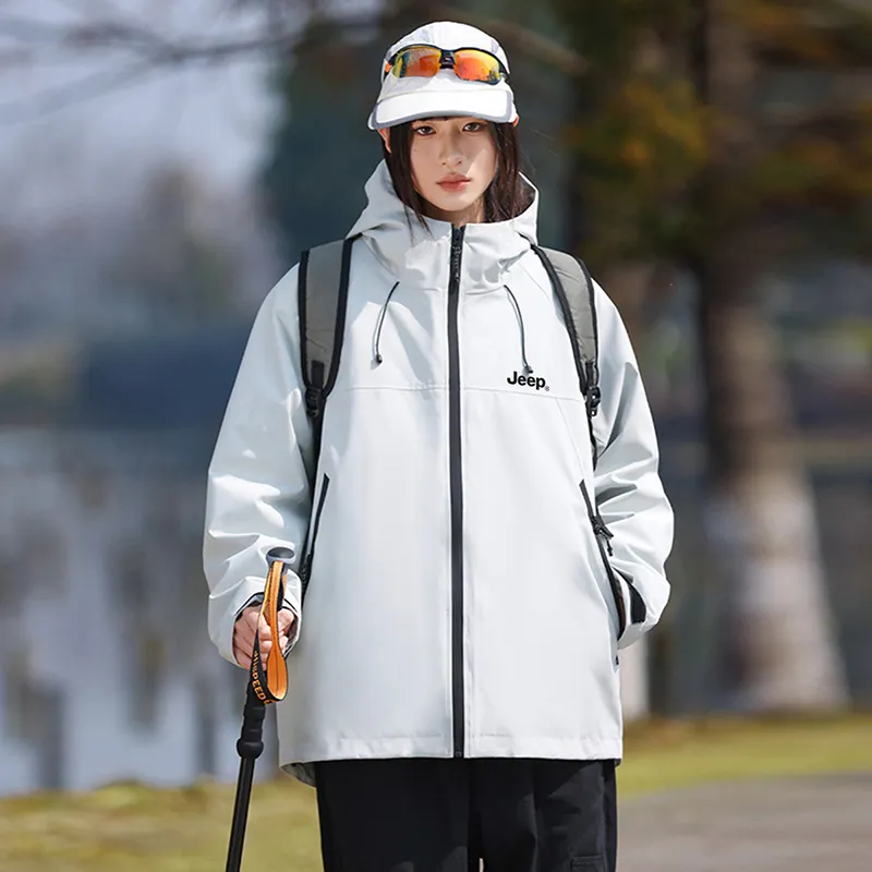 Jeep Black Knight Series Hiking Waterproof, Windproof, Abrasion Resistant, Thermal Windbreaker Jacket Unisex-39