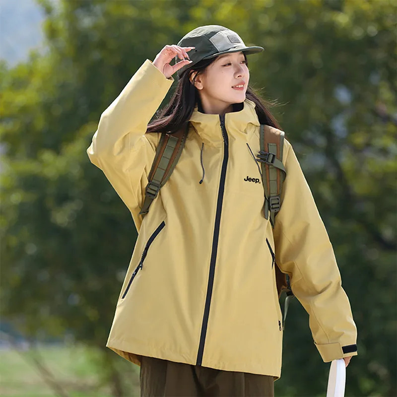 Jeep Black Knight Series Hiking Waterproof, Windproof, Abrasion Resistant, Thermal Windbreaker Jacket Unisex-18