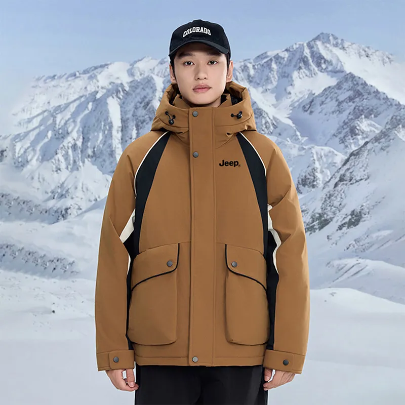 Jeep Down Jacket Unisex Caramel-4