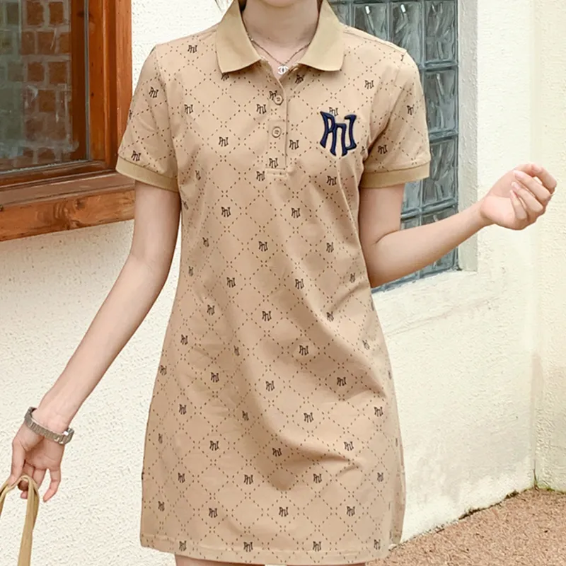 Pnj Short Sleeved Polo Dress Women's-10
