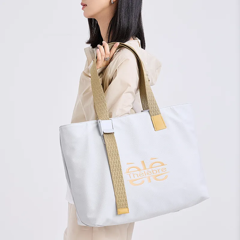 Thereble Fabric Shoulder Bag Large Size Women's Multicolor-1