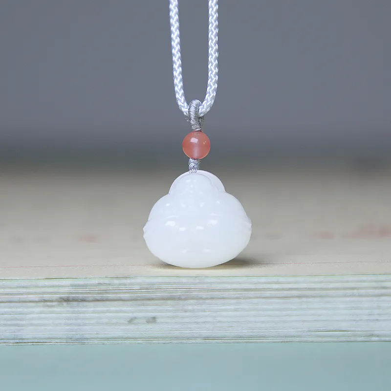 Ingenuity Hetian Jade Necklaces White Jade Women's-1