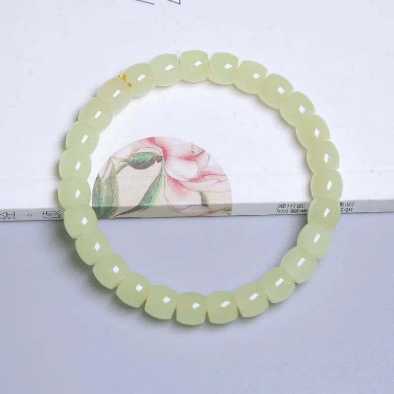 Ingenuity Hetian Jade Bracelets Yellow Jade Unisex-4