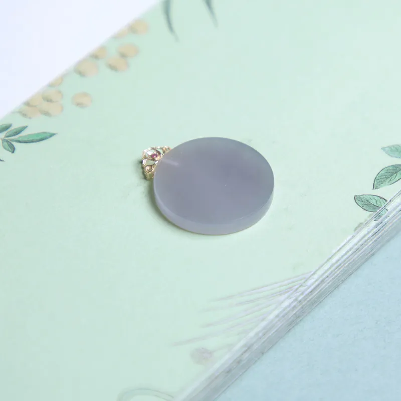 Ingenuity Hetian Jade Pendants Smoky Purple Unisex-3