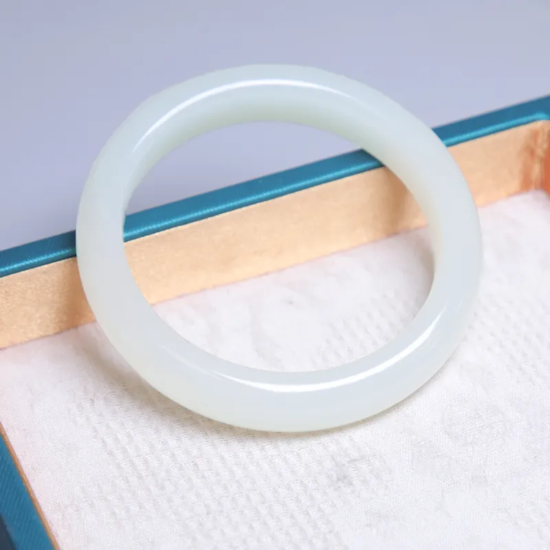 Ingenuity Hetian Jade Bangles White Jade Women's-3