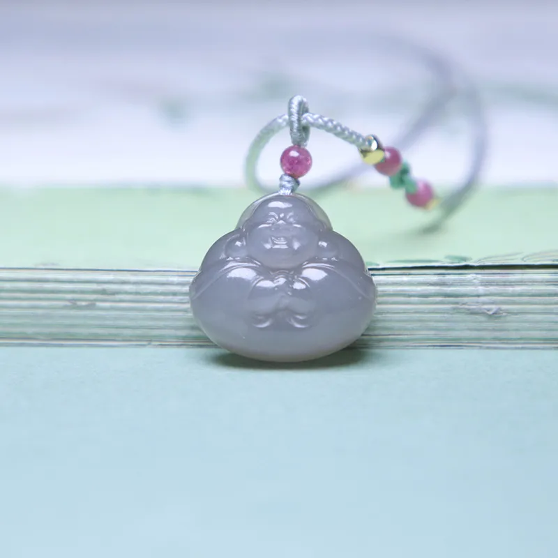 Ingenuity Hetian Jade Necklaces Smoky Purple Women's-1