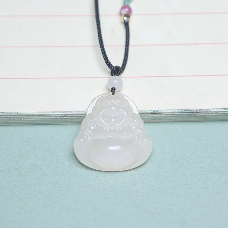 Ingenuity Hetian Jade Necklaces Dusty Pink Women's-4