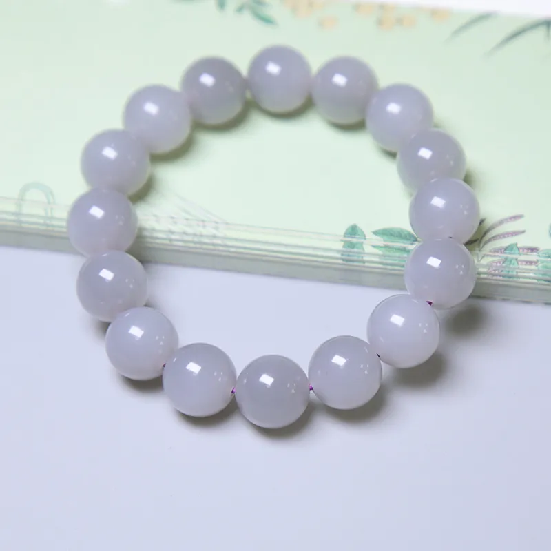 Ingenuity Hetian Jade Bracelets Smoky Purple Unisex-3