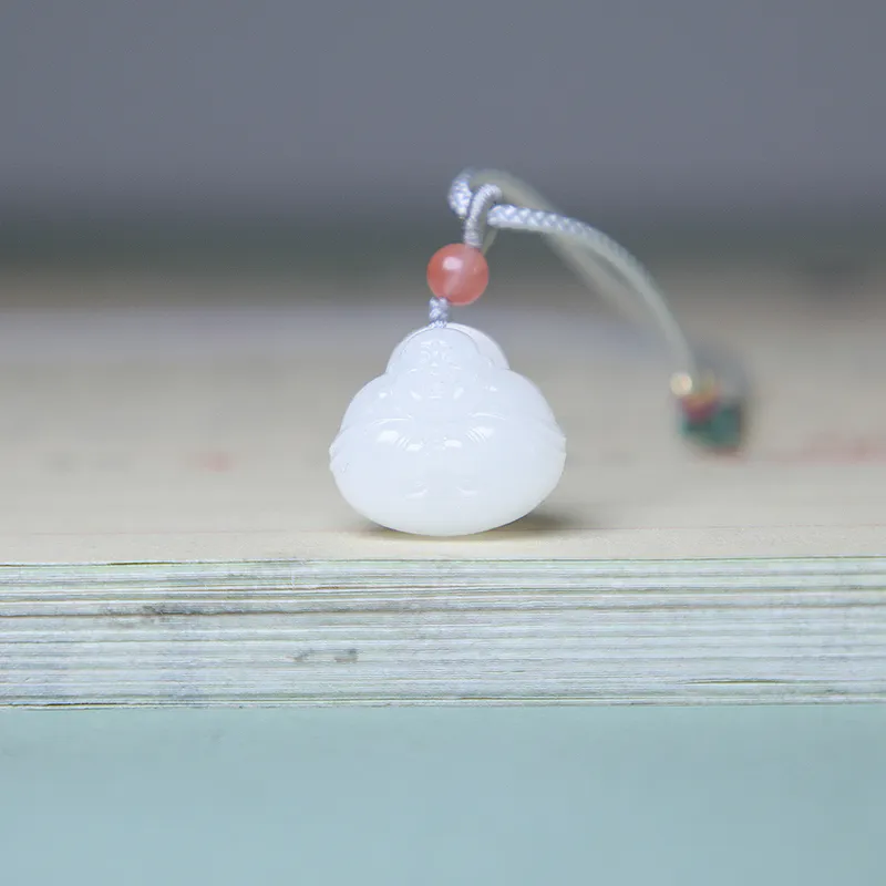 Ingenuity Hetian Jade Necklaces White Jade Women's-3
