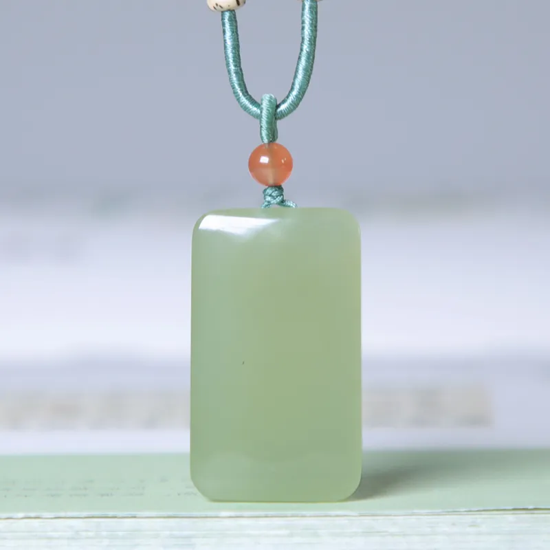 Ingenuity Hetian Jade Pendants Pale Greenish White Jade Unisex-1